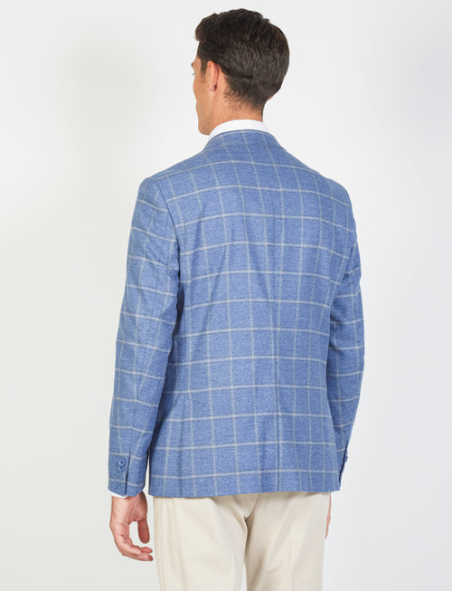 Wool Blend Checked Jacket 