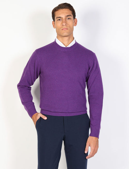 Maglia girocollo in lambswool