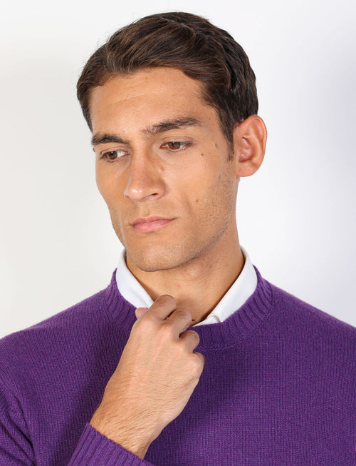 Maglia girocollo in lambswool