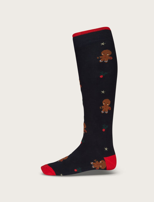 Cotton socks with Christmas motif 