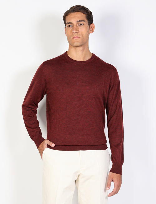 Maglia girocollo in lana merino