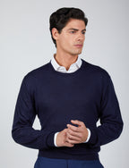 Maglia girocollo in lana merino