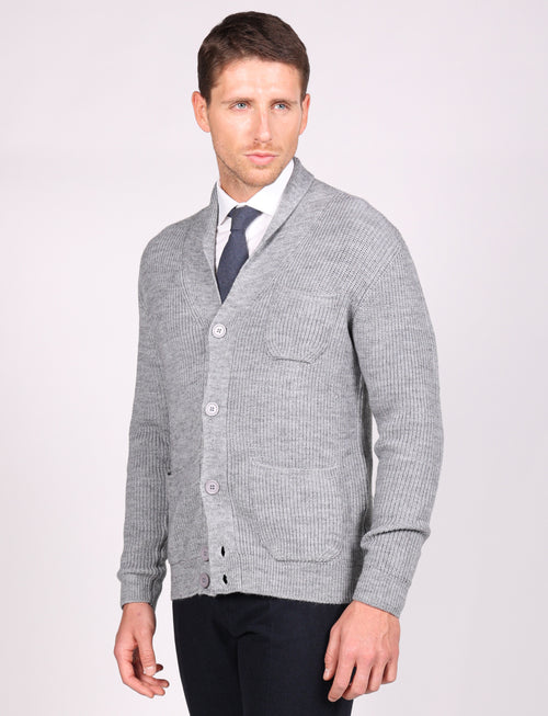 Shawl collar cardigan