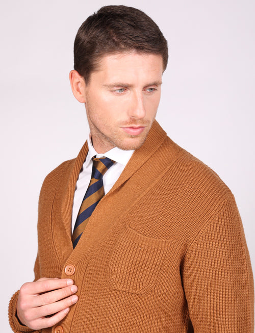 Shawl collar cardigan