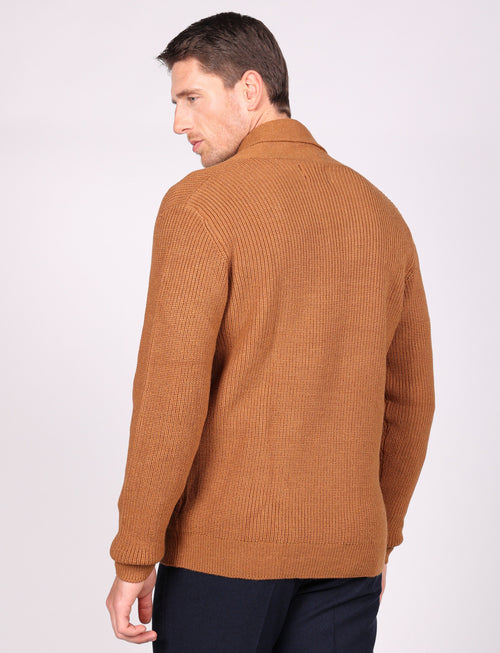 Shawl collar cardigan