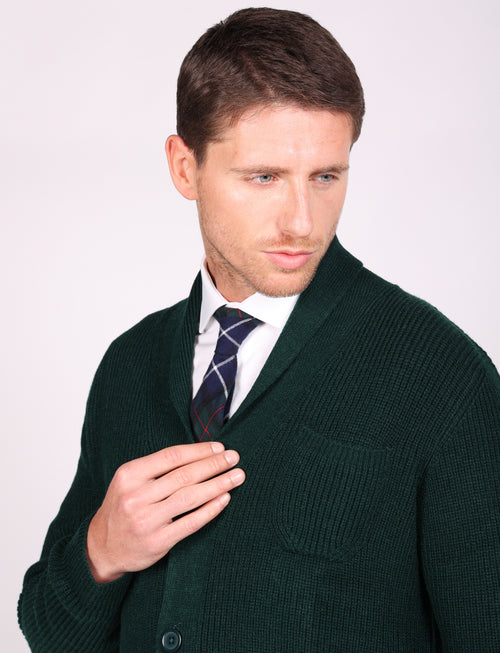 Shawl collar cardigan