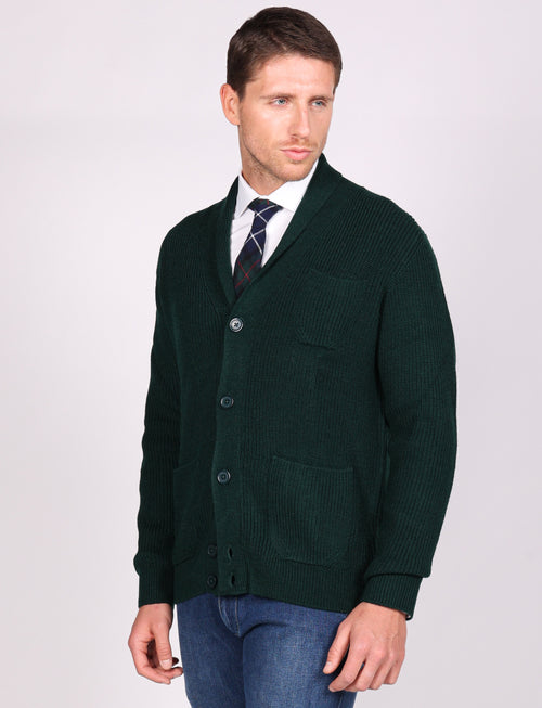 Shawl collar cardigan