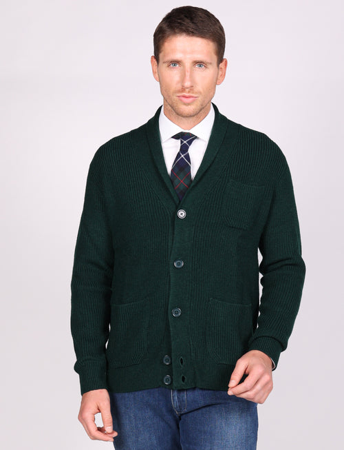 Shawl collar cardigan